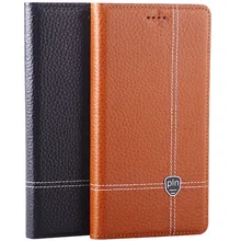 Cowhide Cover For Samsung Galaxy S7 S6 Edge Plus S5 S4 S3 Mini Stand High Quality Magnet Genuine Leather Phone Case + Free Gift