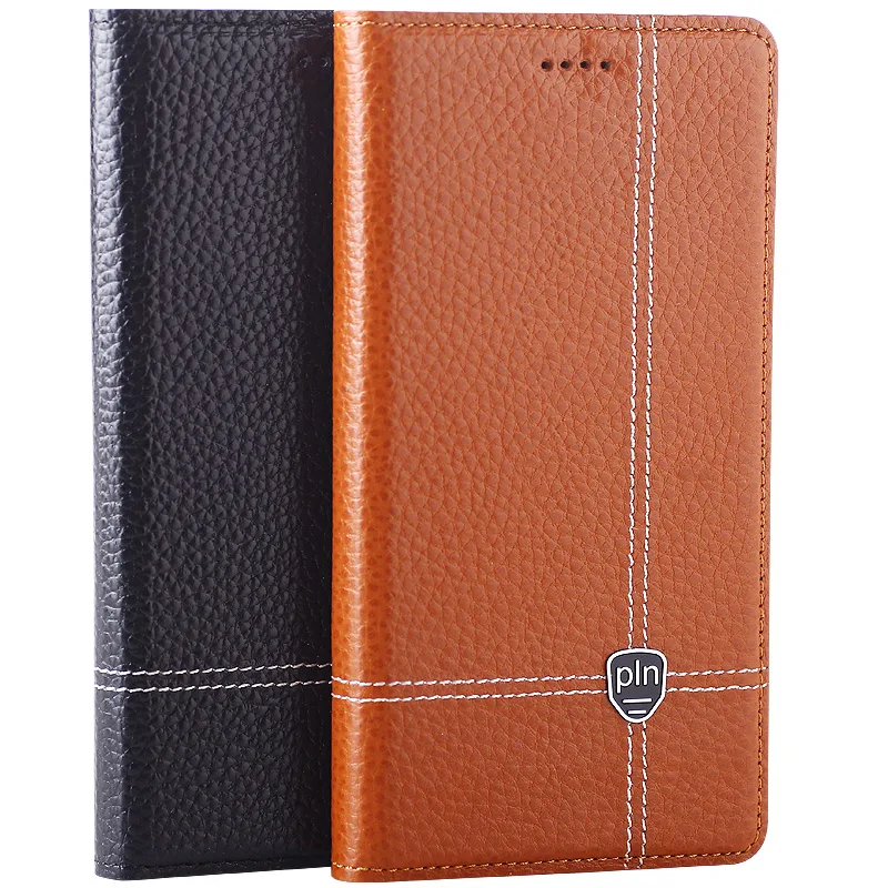 

Cowhide Cover For ZTE Nubia Z11 Mini S 5.2" Flip Stand High Quality Magnetic Genuine Leather Phone Case + Free Gift