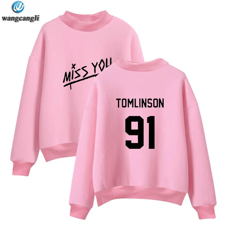 Louis Tomlinson One Direction Turtleneck Hoodies Men/Women Hoodie Sweatshirt Winter Tracksuit Women Jacket Coat Casual Clothes