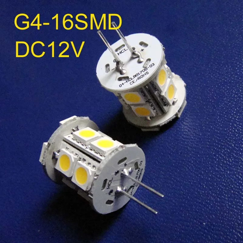 

High quality DC12V 5050 G4 led Crystal lights G4 Led decorative light 12Vdc G4 led bulb GU4 LED lights free shipping 100pcs/lot