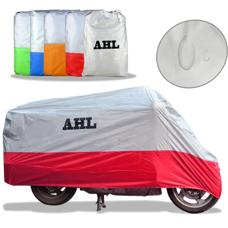 

5 Colors Motorcycle Cover Outdoor Waterproof Dustproof UV / Dust Resistant/ Prevention Scooter Racing Motocross Bike Covering