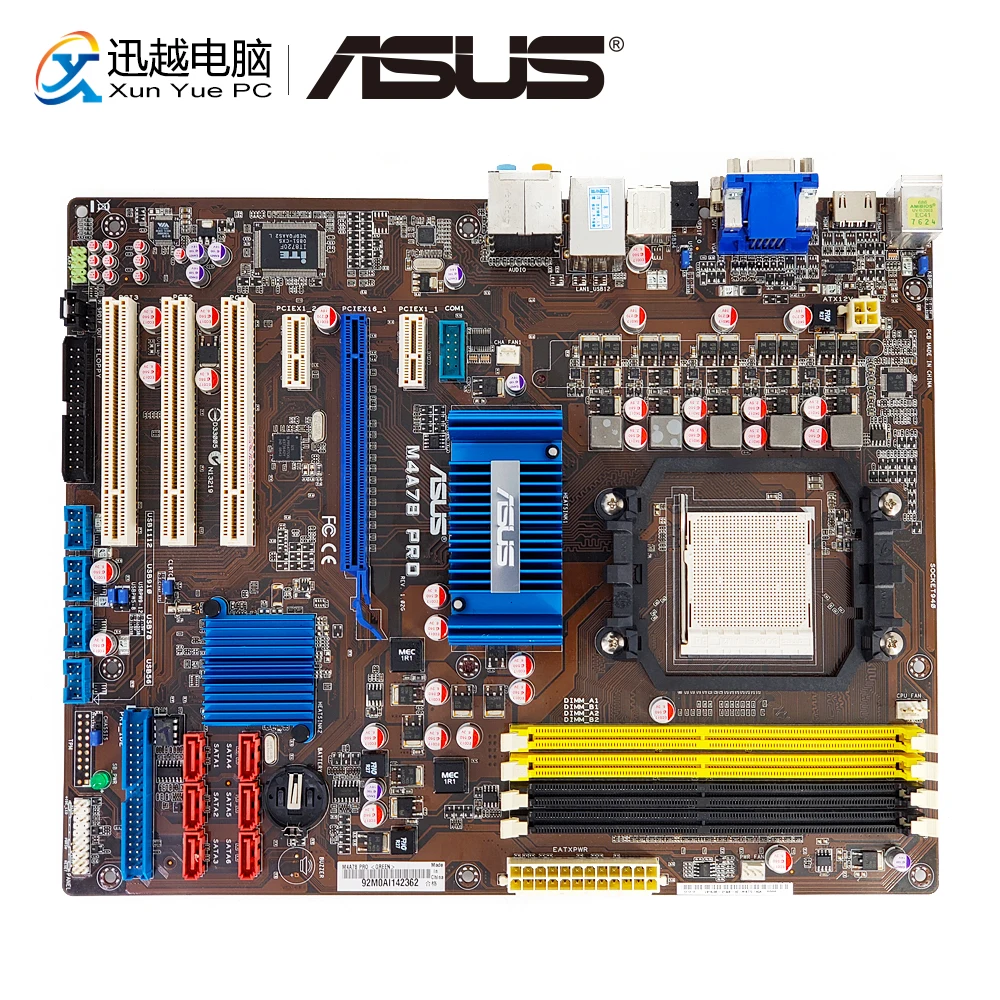 

Asus M4A78 PRO Desktop Motherboard 780G+ Socket AM2/AM2+/AM3 DDR2 16G SATA2 USB2.0 ATX
