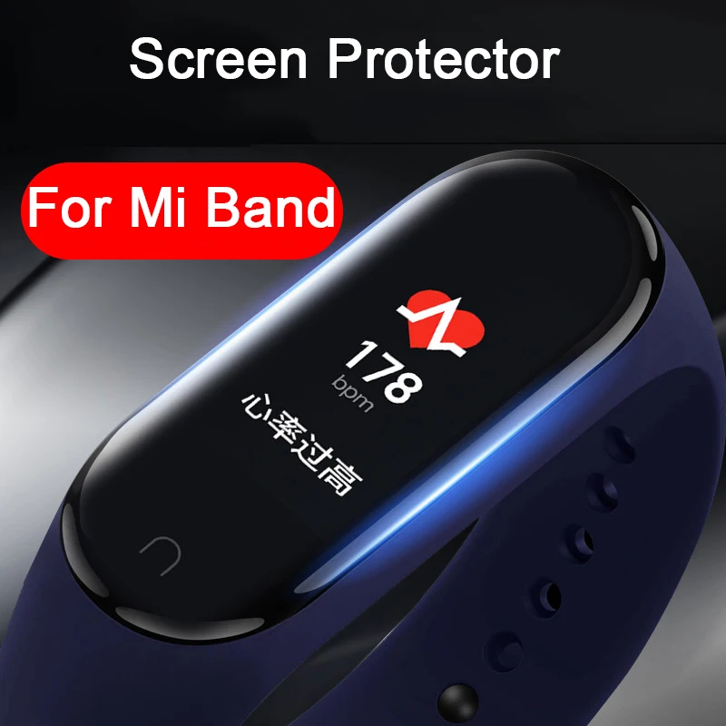 Защитная пленка для Xiaomi Mi Band 3 не закаленное стекло защиты экрана Xiomi band 4 2 band2 band3