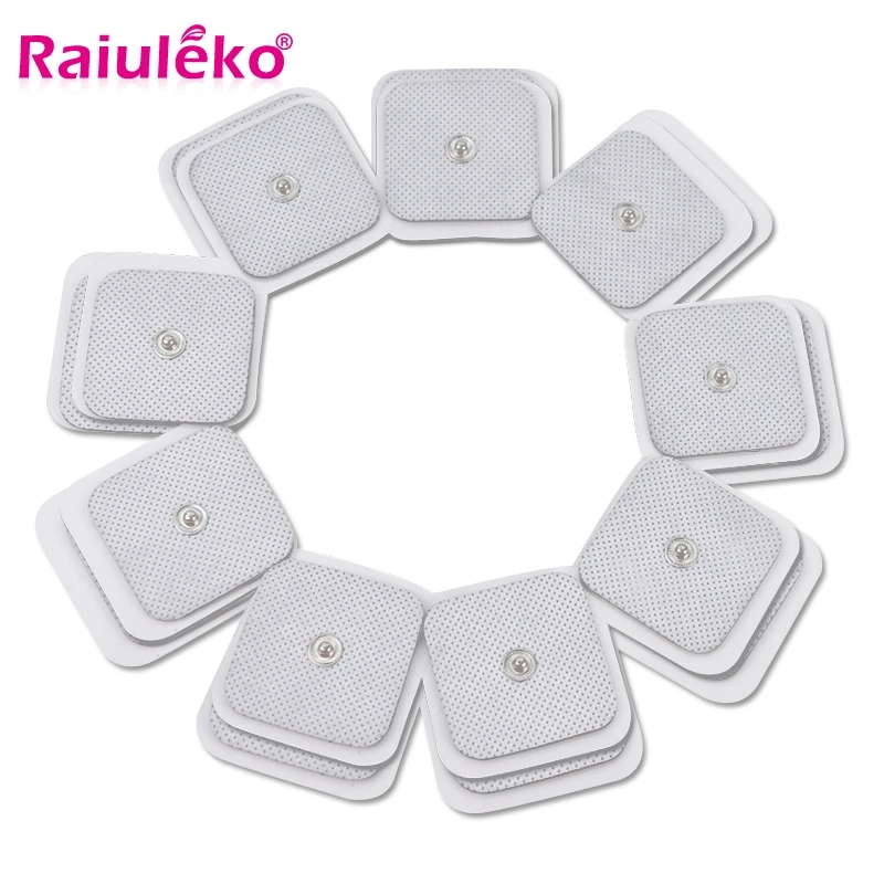 

10pcs/20pcs Self Adhesive Replacement Tens Electrodes Pads Square 4*4 Cm Muscle Stimulator Electric Tens Electrodes Massager