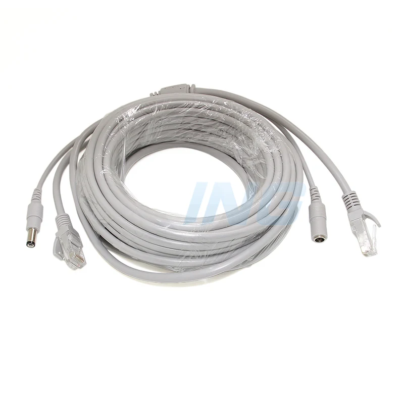 10 м DC+ RJ45 Ethernet кабель питания CCTV сети Lan кабель для системы NVR IP камера