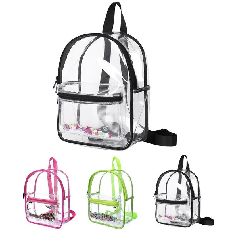 Женский водонепроницаемый прозрачный рюкзак из ПВХ для взрослых и студентов, прозрачный рюкзак, повседневный рюкзак