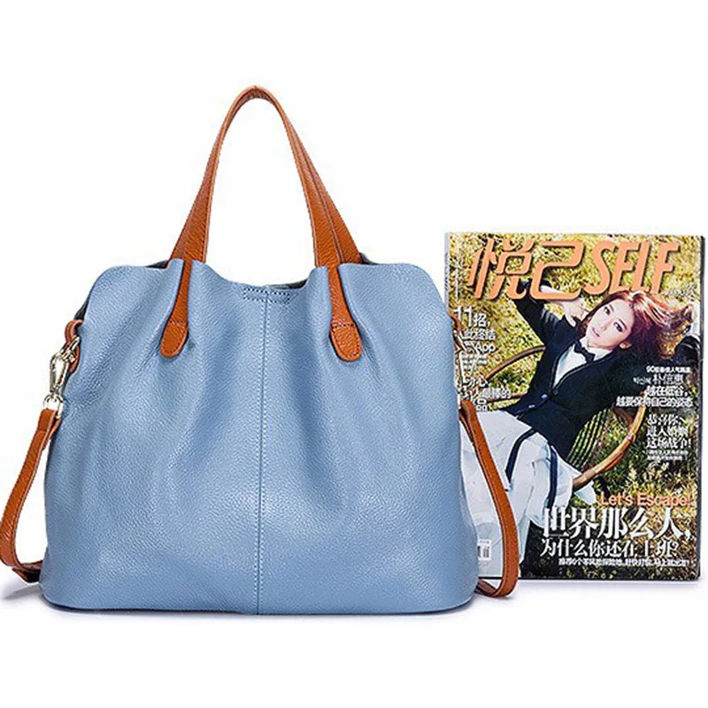 

Bag female girls's 100% genuine leather handbags crossbody for girls shoulder genuine leather bolsa feminina Tote
