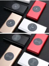 Fast 10000 mAh QI Wireless Charger Power Bank for iphone 7 6s samsung galaxy s6 s7 edge Portable type C Charge phone (1 Piece)