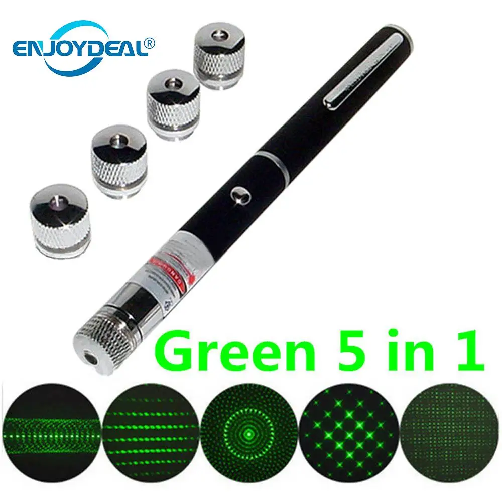 

1Pc Wireless Remote laser pointer Green 5 In 1 Presenter Powerpoint Laser Pointer Presentation Remote Pen light Battery Operated