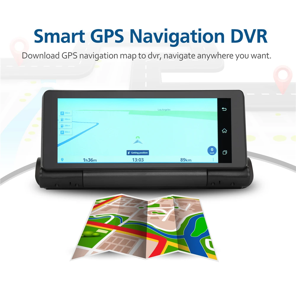  Auto DVR GPS Android ADAS 3G Auto GPS Dvr Kamera Android 5.0 ROM16GB RAM1GB 686 