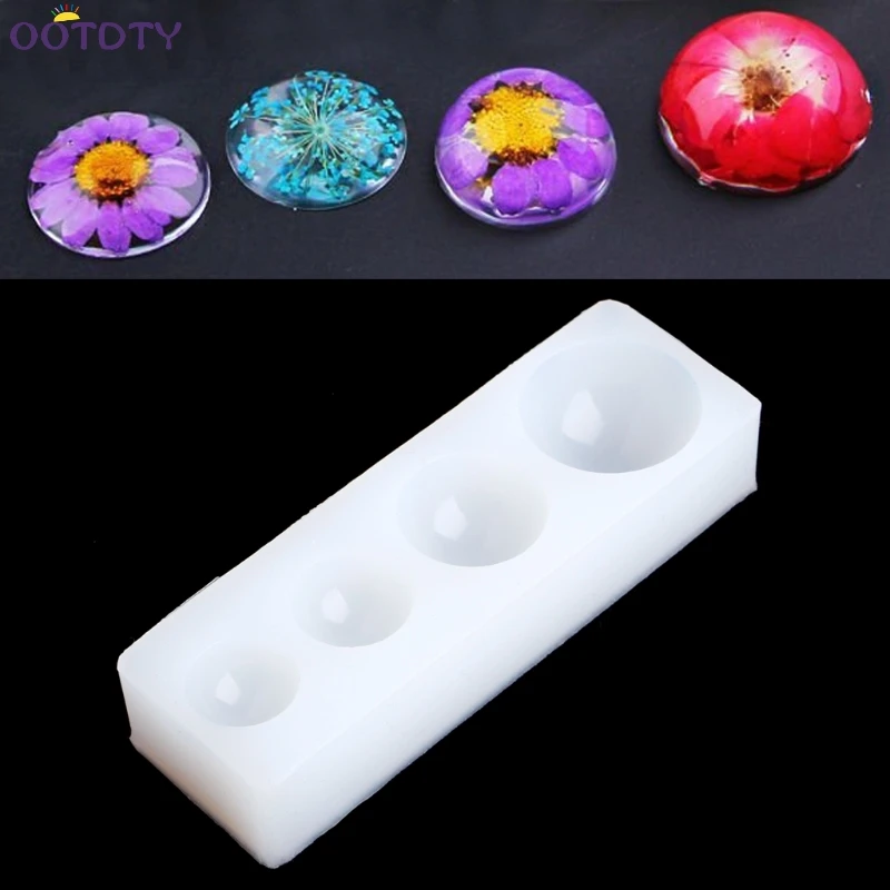 

Hemisphere Half Round Silicone Mold Mould For Resin Pendant Jewelry Making Craft