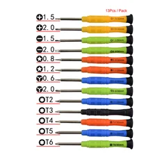 New 13 In 1 Mini Precision Screwdriver Set Hands Tools for iPhone 4S 5S 6 6S 7 Samsung ect Phone Tablet Repair Free shipping