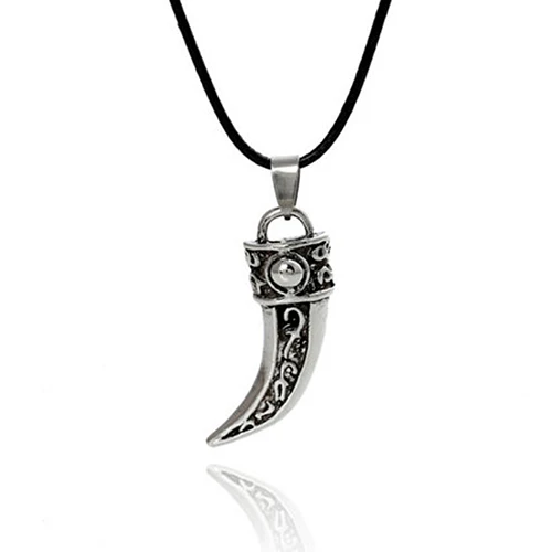 

Punk Stainless Steel Men Domineering Wolf Tooth Shape Pendant Necklace Jewelry