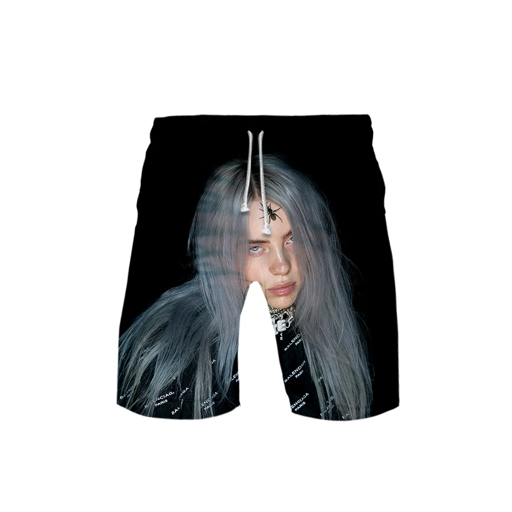 Billie Eilish-Bad Guy 3D Стиль Тренд стиль шорты 2019 Новые мужские модные трендовые шорты 2019 Kpop популярные повседневные летние шорты
