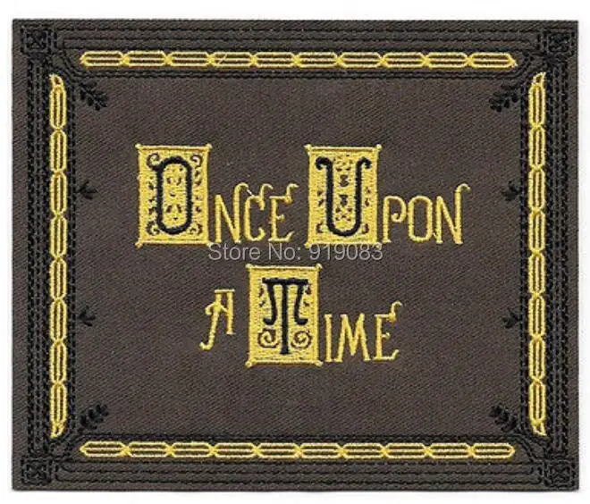 

5.25" Once Upon A Time TV Series Book Image LARGE Patch tv movie series Embroidered Iron on Badge cosplay Halloween Costume