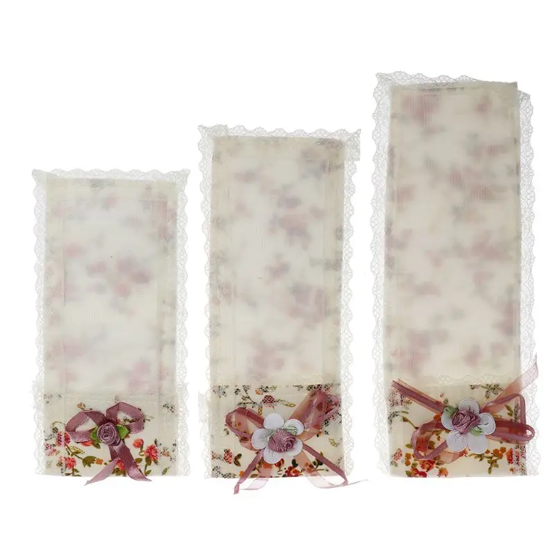 

3Pcs Fabric Lace Cover Remote Control Cover TV Air Remote Controlling Dust Cover Cloth and Lace Remote Control Cover