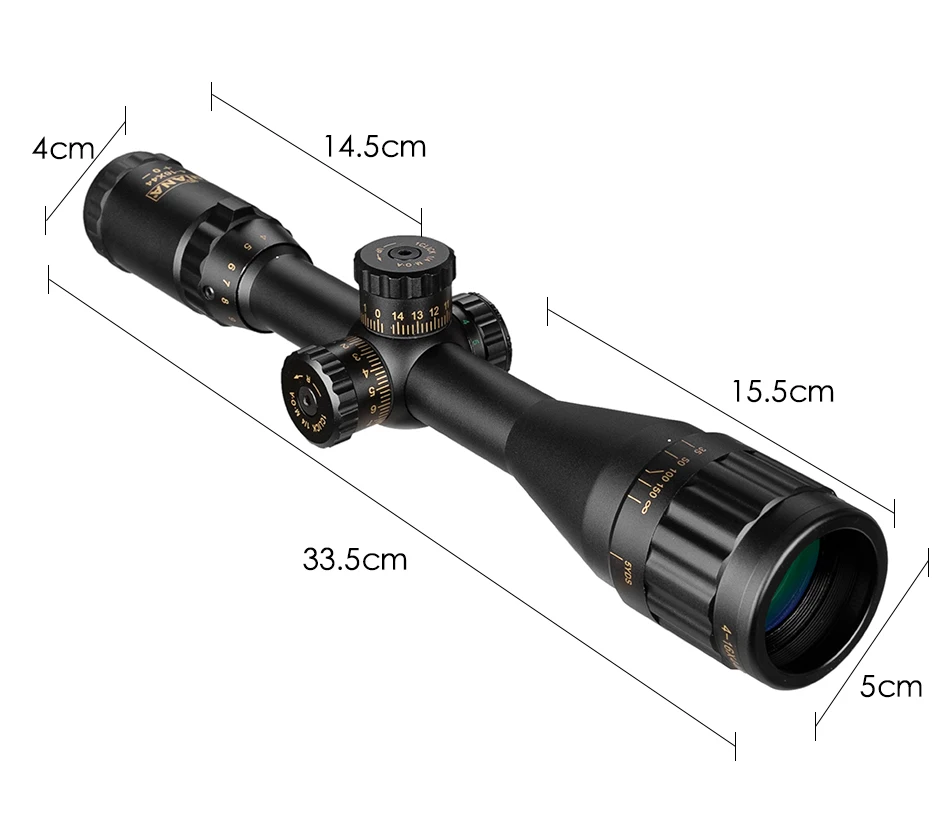 Диана 4-16x44 крест-прицел зеленый красный с подсветкой тактический оптический прицел охотничий прицел снайперской винтовки страйкбол пневматические пистолеты