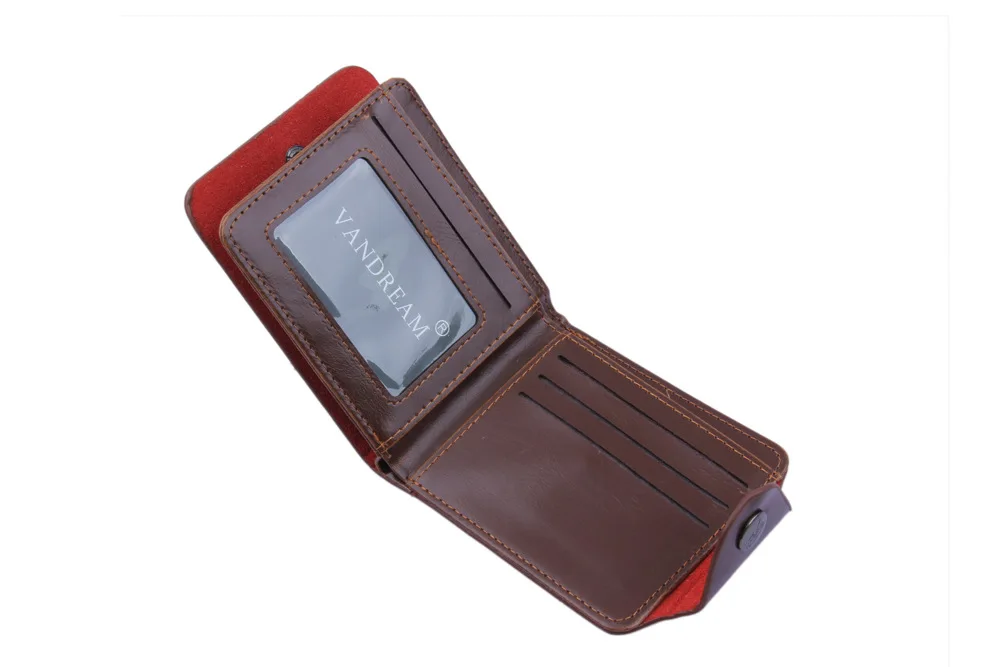 Твердый мужской кошелек Pu компактный кожаный бумажник проектор для презентаций кошелек с отделением для монет держатель водительских прав кошелек для мелочи