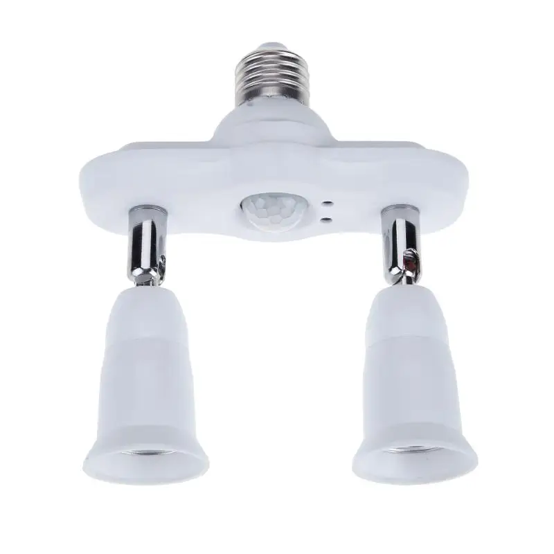 

Lamp Base Adjustable with 2 in 1 E27 Base Light Lamp Bulb Adapter Holder Socket Splitter