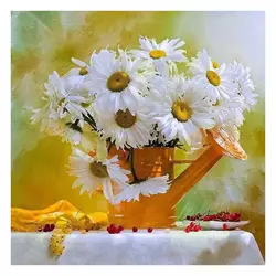 3D поделки алмазов картина цветок вышивка крестом белый Хризантема цветочный рукоделие дома декоративные полный квадратный алмаз Вышивка