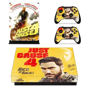 

Just Cause 4 Faceplates Skin Console & Controller Decal Stickers for Xbox One X Console + Controller Skin Sticker