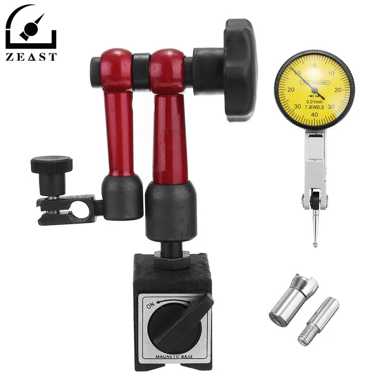 Dial Test Indicator Gauge Universal Magnetic Base Holder Stand Table Scale Precision Indicators Center Finder Measurement Dial Test Indicator Gauge Universal Magnetic Base Holder Stand Table Scale Precision Indicators Center Finder Measurement