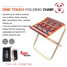 Высокий материал из алюминиевого сплава для улицы складной стул для рыбалки переносной, очень легкий вес складной Кемпинг стул для пикника с сумкой