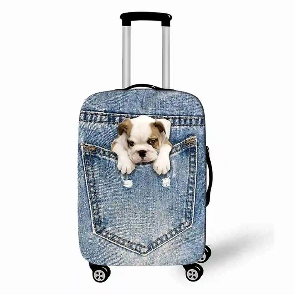Kawaii 3D Pet Cat багажный чехол защитный чехол водонепроницаемый плотный эластичный чемодан чехол Apply18-32 Inche XL аксессуары для путешествий - Color: 4