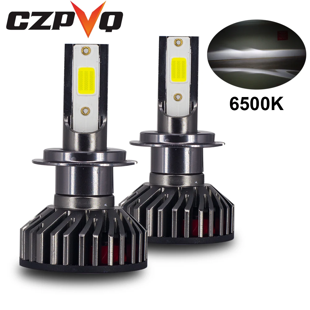 CZPVQ Мини Автомобильный головной светильник H7 светодиодный H4 H1 H8 H9 H11 9005 HB3 9006 HB4 4300K
