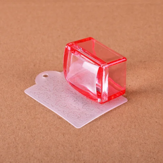 STZ ясный с силиконовым ремешком, стемпер для ногтей с скрап-букинга маникюрный набор для штамп переводная печатная пластина Маникюр#622 - Цвет: Red