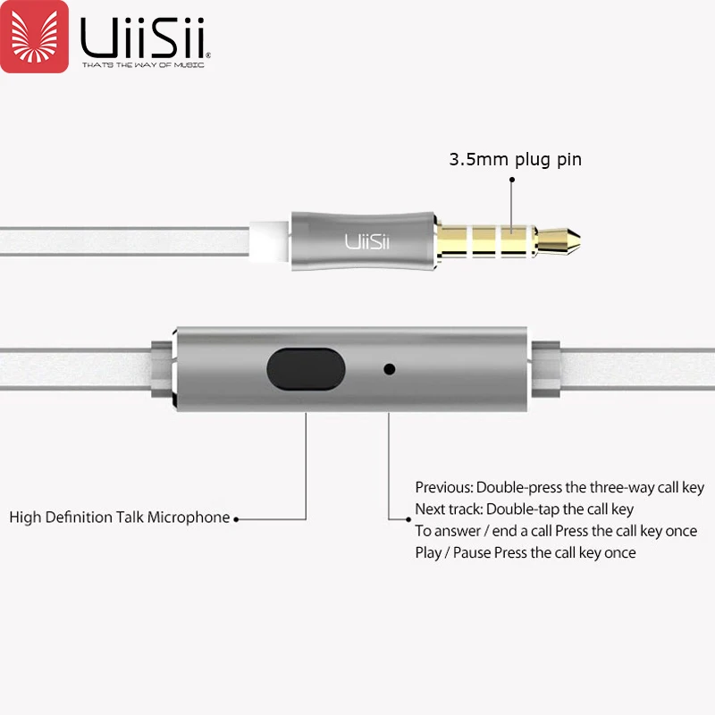 UiiSii GT800 In-ear Waterproof Sports Headphones HIFI Stereo Music Earphones Have HD Microphone 3.5mm Plug For IOS And Android UiiSii GT800 In-ear Waterproof Sports Headphones HIFI Stereo Music Earphones Have HD Microphone 3.5mm Plug For IOS And Android