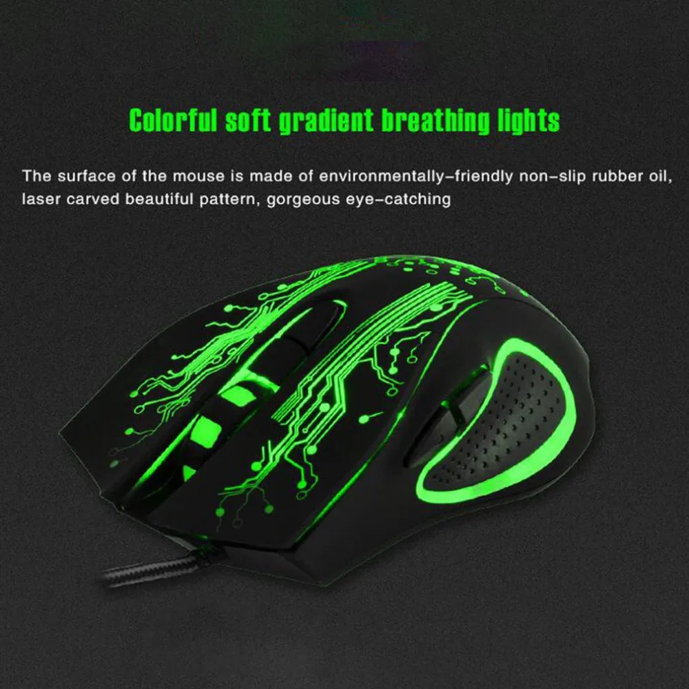 X9 LED Optical Mouse 6 Buttons USB Wired Gaming Mouse for Computer Professional Gamer Mouse for PC Laptop Plug and Play