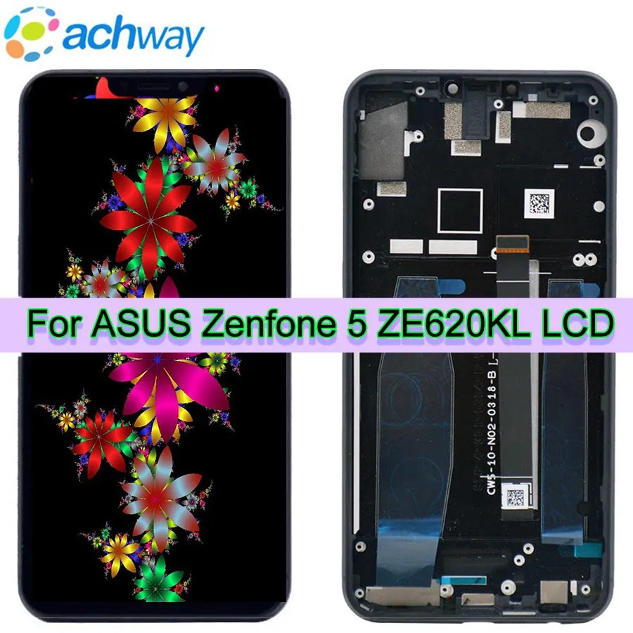 ЖК дисплей для Asus Zenfone 5 2018 Gamme ZE620KL дигитайзер сенсорного экрана в сборе Lenovo Z5