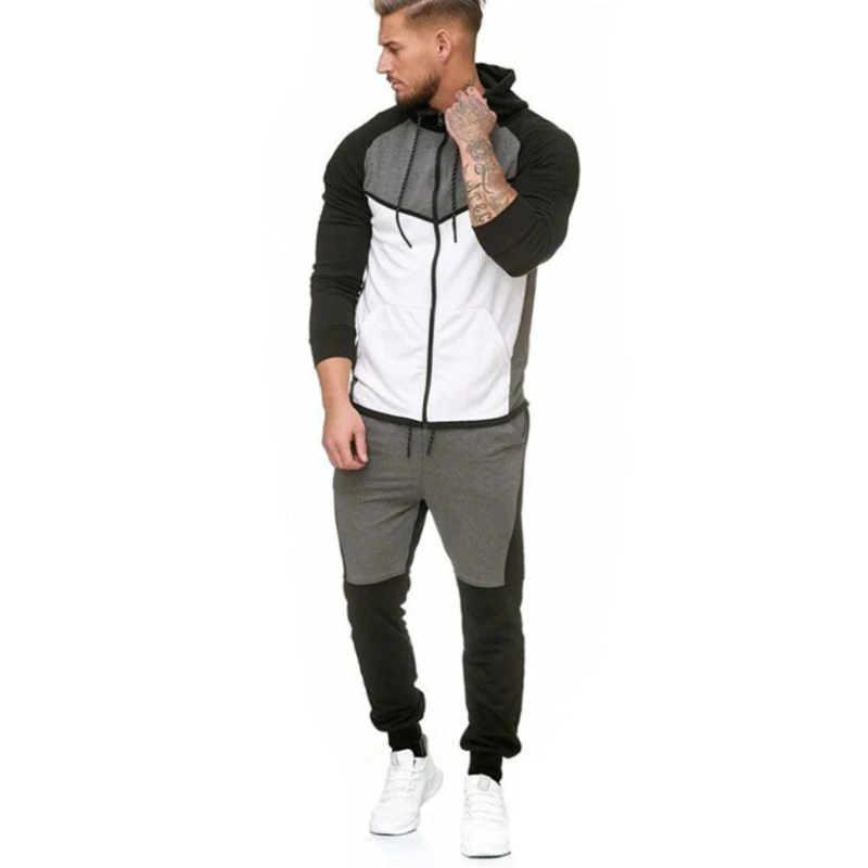 Suit Sport Clothing Set Running Jogger Tracksuit (2)