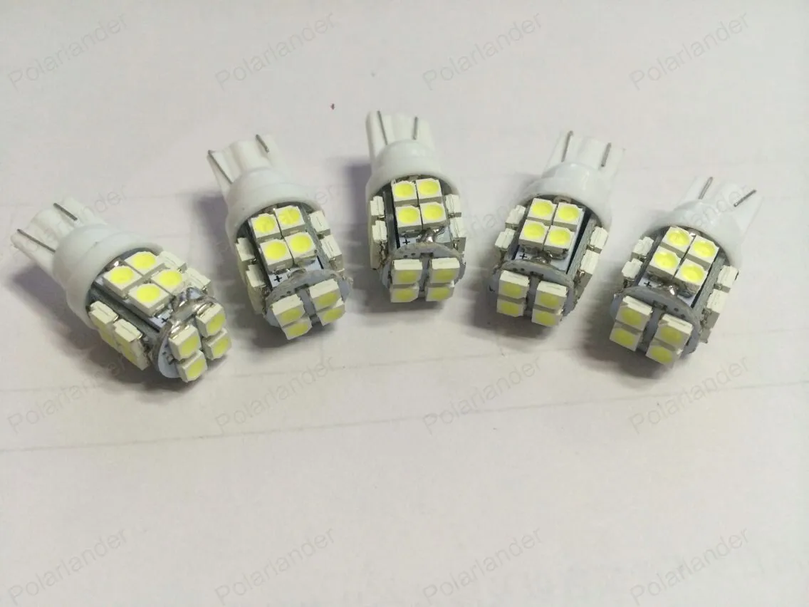 10 штук 20SMD 1206 Габаритные фонари автомобильные куполообразный индекс автомобиля светодиодный светильник Клин для лампочек белый свет DC12V