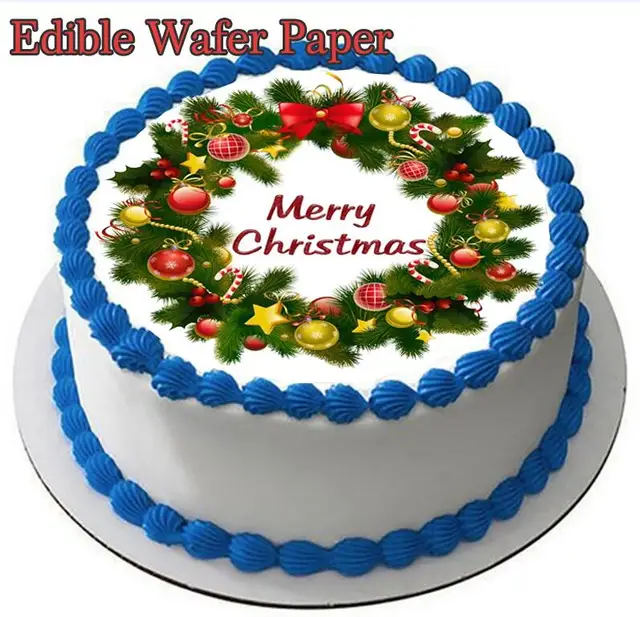 Weihnachten Bild Essbaren Wafer Papier Fur Kuchen Dekorieren Topper Papier Zucker Blatt Papier Weihnachten Partei Kuchen Dekorieren Lieferanten Aliexpress