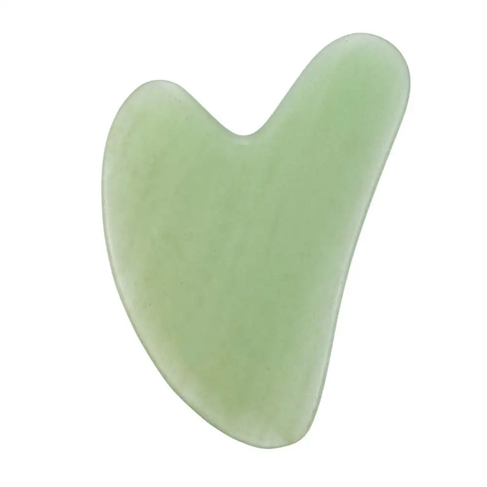 Hand Made Jade Guasha Board Gua Sha Scraping Massage Tool For SPA Acupuncture Therapy Trigger Point Treatment on Face
