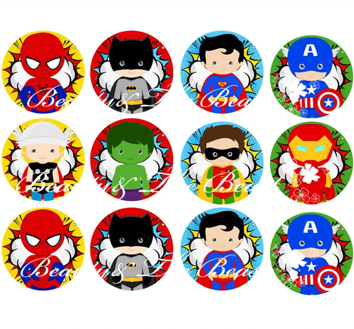 The Avengers Autocollants Super Heros De Forme De Petit Gateau Fete D Anniversaire Decorations Autocollants Les Enfants Pour L Anniversaire Baby Shower Aliexpress