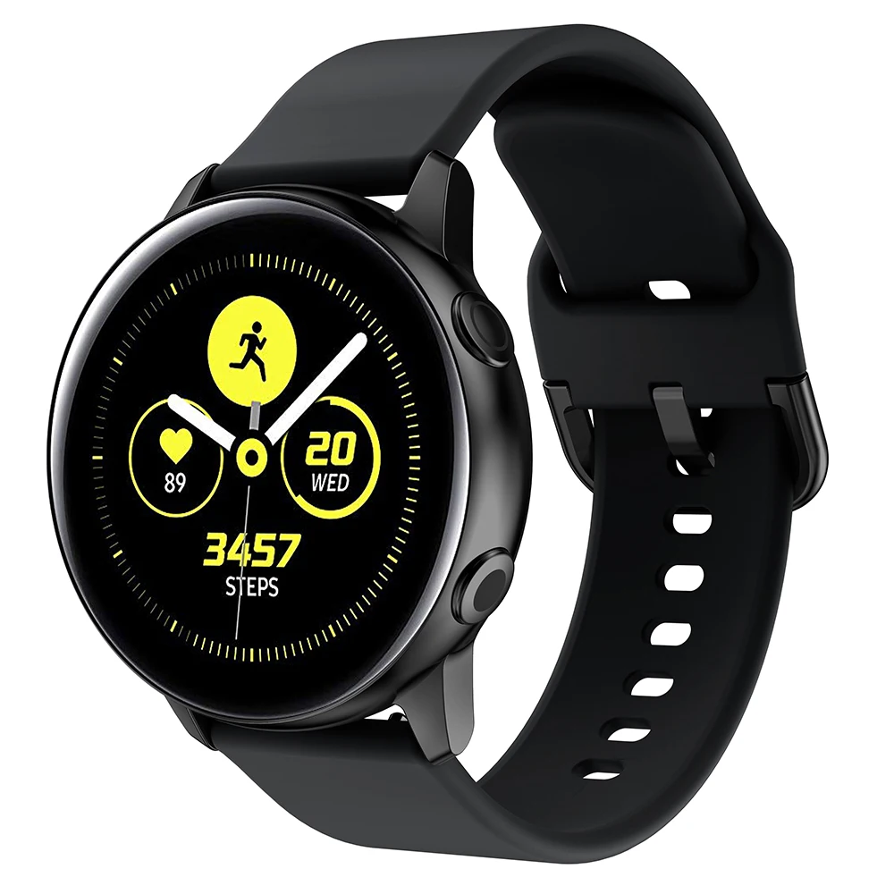Силиконовый спортивный 20 ремешок для часов, мм для samsung Galaxy Watch Active/Galaxy 42 мм/Amazfit Bip/Lite браслет для смарт-часов