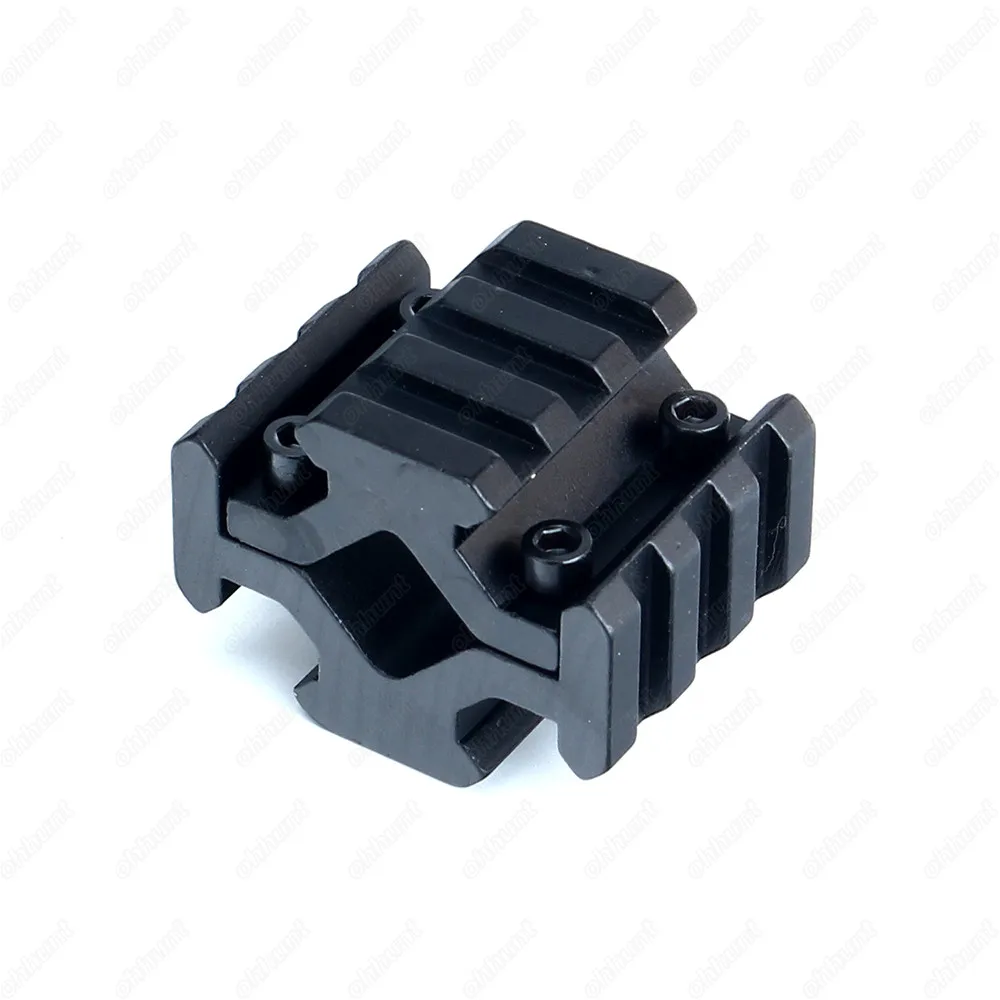 ohhunt Tactical 3 Slots Four Side Mount Picatinny Weaver Adapter Rail Base for Hunting AR 15 Rifle Sight Laser Flashlights (2)