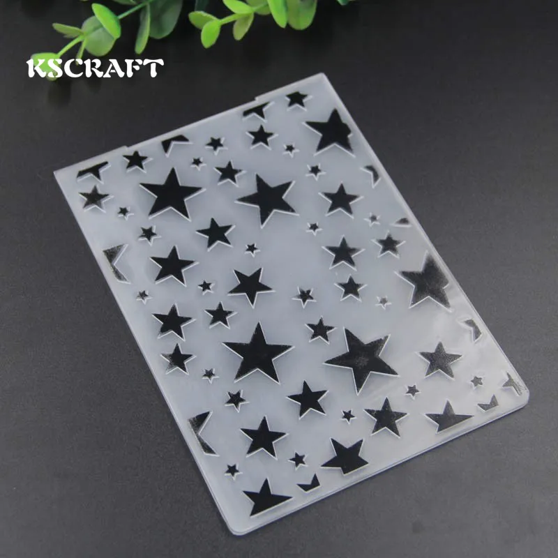 

KSCRAFT The Star Plastic Embossing Folders for DIY Scrapbooking Paper Craft/Card Making Decoration Supplies