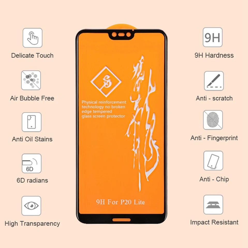 6D защитный Стекло для huawei P Smart Nova 5 4 3 3i 5D закаленное Стекло для huawei P20 P30 Коврики 20 30 Honor 10 9 10i Lite 8X