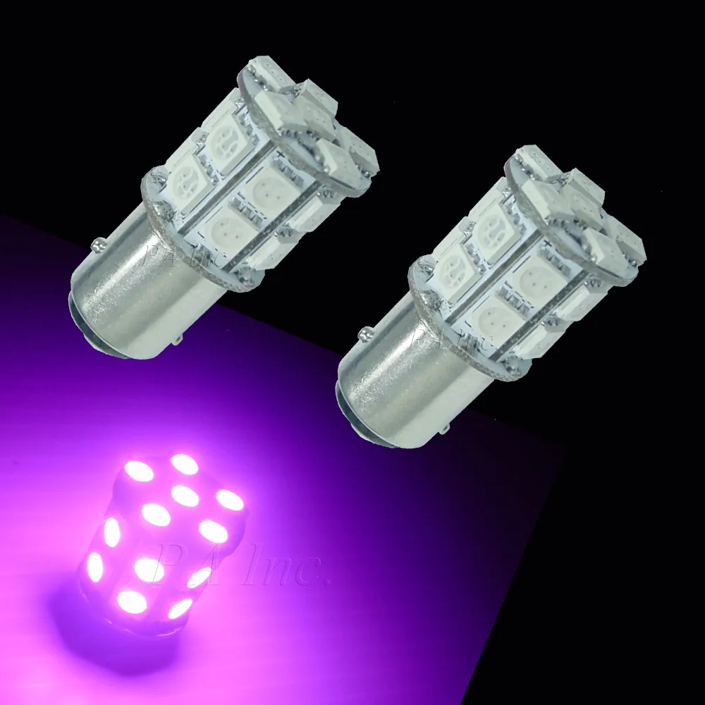 

PA LED 2PCS x 1157 BAY15D Auto 20SMD 5050 LED Brake Turn Parking Light Bulbs PURPLE Color