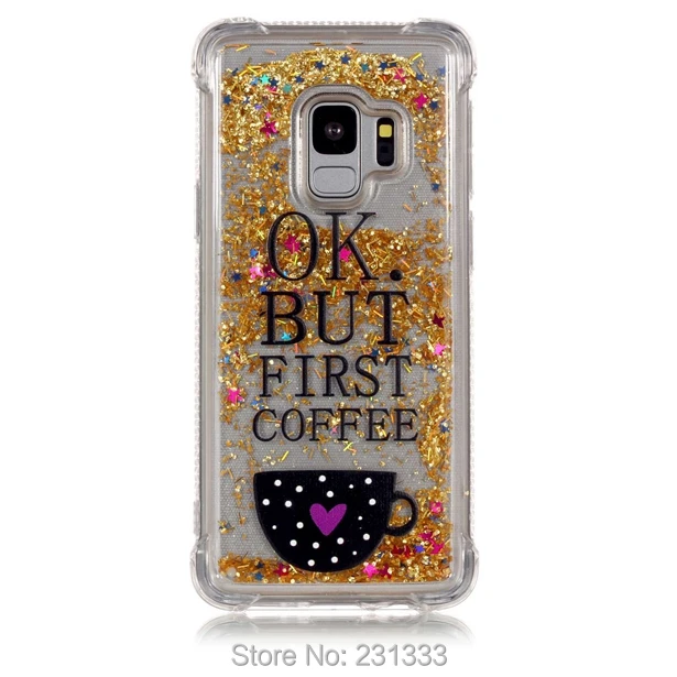 Мягкий чехол из ТПУ C ku с жидким зыбучим песком и 3d рисунком для Samsung Galaxy S9 PLUS S6 EDGE S7