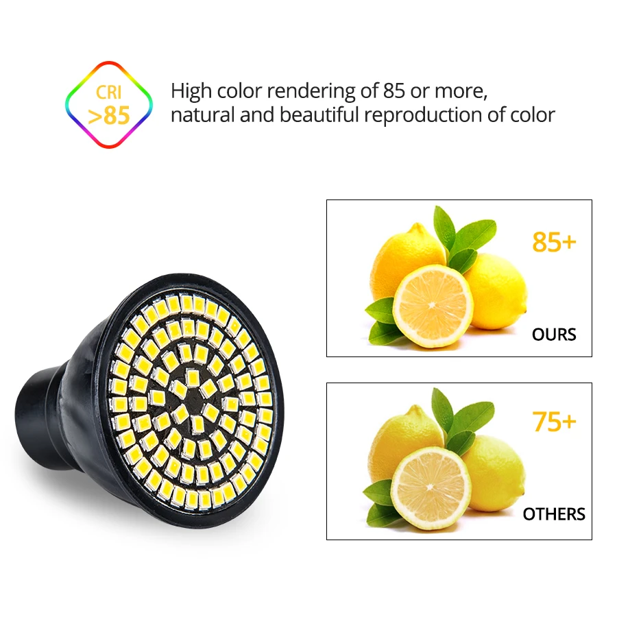 Светодиодный светильник MR16 GU5.3 GU10 110 В 220 светодиодный bombilas точечный 60 80 2835SMD без