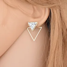 1 Pair Hot Marble Pattern Round Ear Stud Bohemian Party Geometry Women Ear Clip Square Earrings Boho Fahsion Jewelry 1 Pair Hot Marble Pattern Round Ear Stud Bohemian Party Geometry Women Ear Clip Square Earrings Boho Fahsion Jewelry