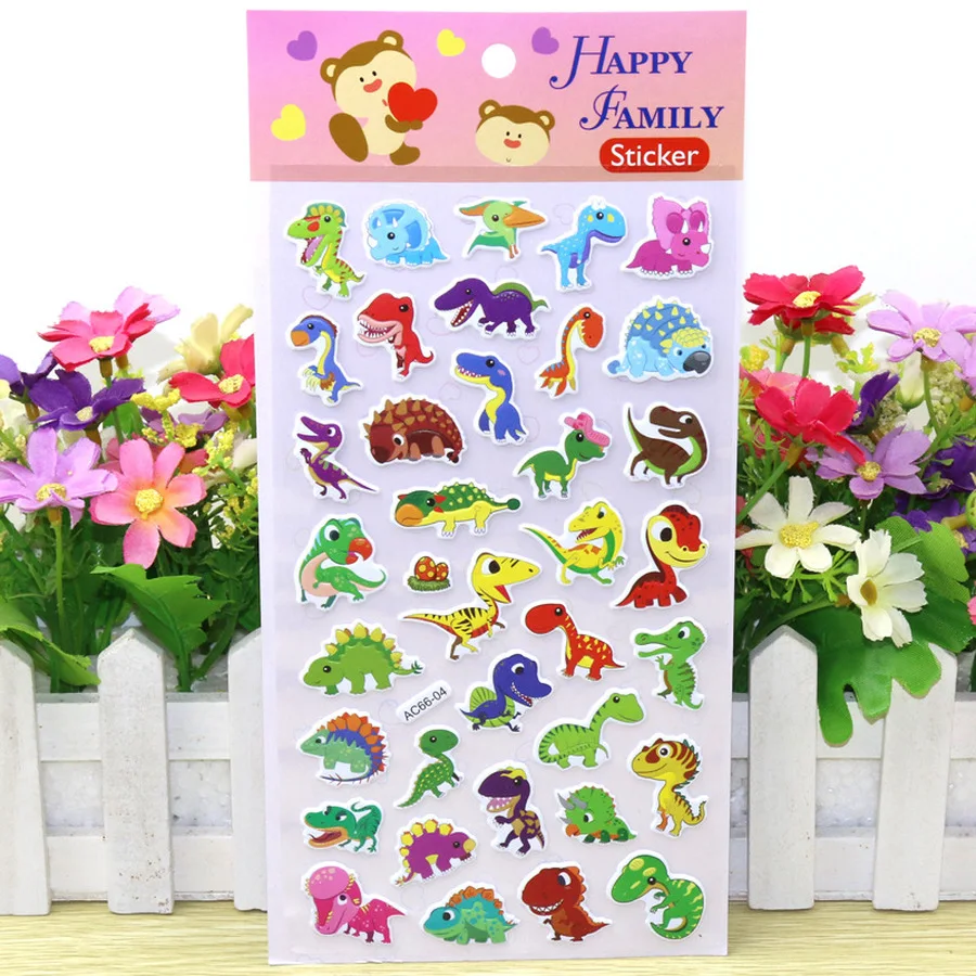 Stickers Kids10 Different Sheets/lot Cute Cartoon Anime DIY Waterproof Bubble Sticker Toys PVC Scrapbook Gifts For Children Stickers Kids10 Different Sheets/lot Cute Cartoon Anime DIY Waterproof Bubble Sticker Toys PVC Scrapbook Gifts For Children