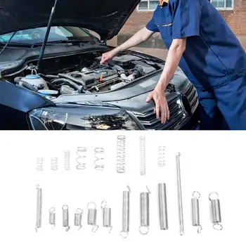 

trekveer 200pcs/Set Extension Tension Compression Spring Assortment Metal Springs Kit torsion spring