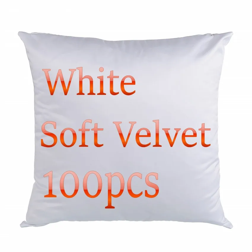 100 шт. белые мягкие бархатные плюшевые наволочки с принтом|cushion cover|pillow cover blankblank