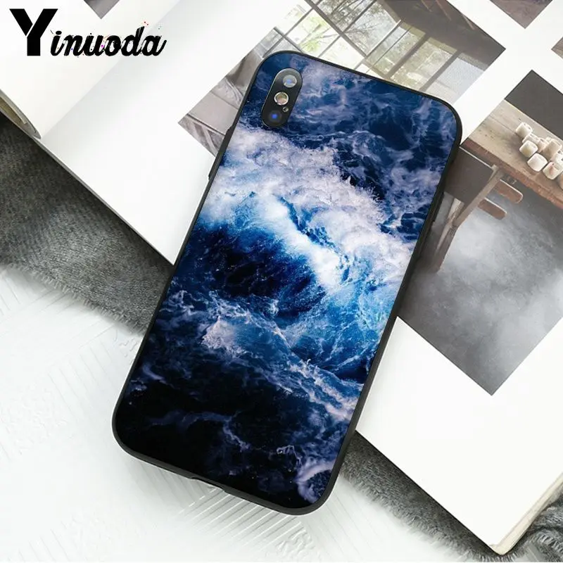 Yinuoda синее море DIY печать рисунок чехол для телефона чехол для Apple iPhone 8 7 6 6S Plus X XS MAX 5 5S SE XR мобильные телефоны